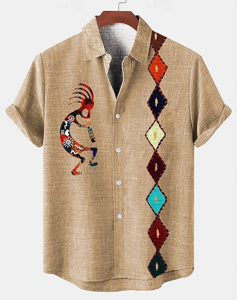 🌿 The Absolute Pure Linen 100%: Men’s Premium Urban-Outdoor Shirt – Short-Sleeve Modern Casual Button-Down, 100% Organic Flax Linen, Ultra-Breathable Performance Streetwear