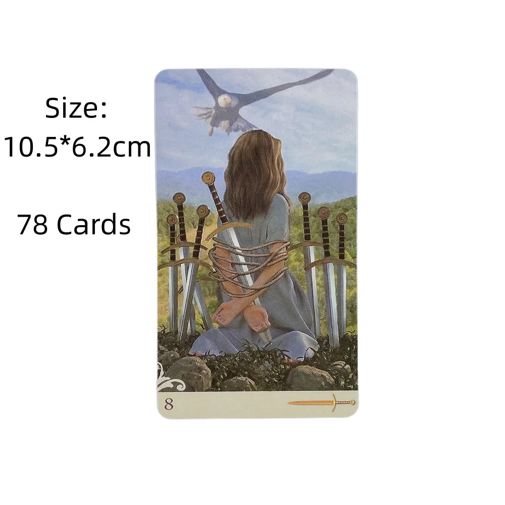 Viceversa Tarot Cards – 78-Card English Oracle Deck with Dual-Sided Art for Divination and Family Board Games