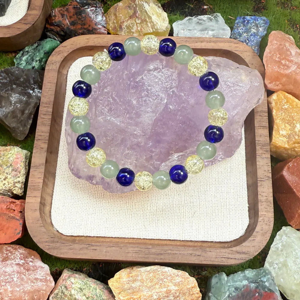 ✨ Bohemian Style Natural Stone Bead Bracelet – Symbol of Wealth, Good Luck & Happiness – Ideal Everyday Accessory