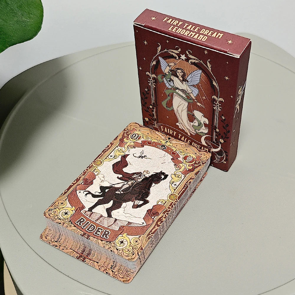 🌸 Fairy Tale Lenormand Deck – Charming 42-Card Fortune-Telling Deck with Whimsical Cartoony Illustrations Default Title