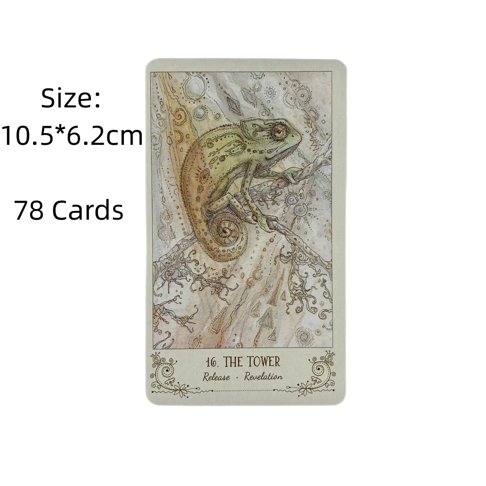 Spiritsong Tarot – 78-Card Animal Spirit Tarot Deck with 108-Page Guidebook, English Edition