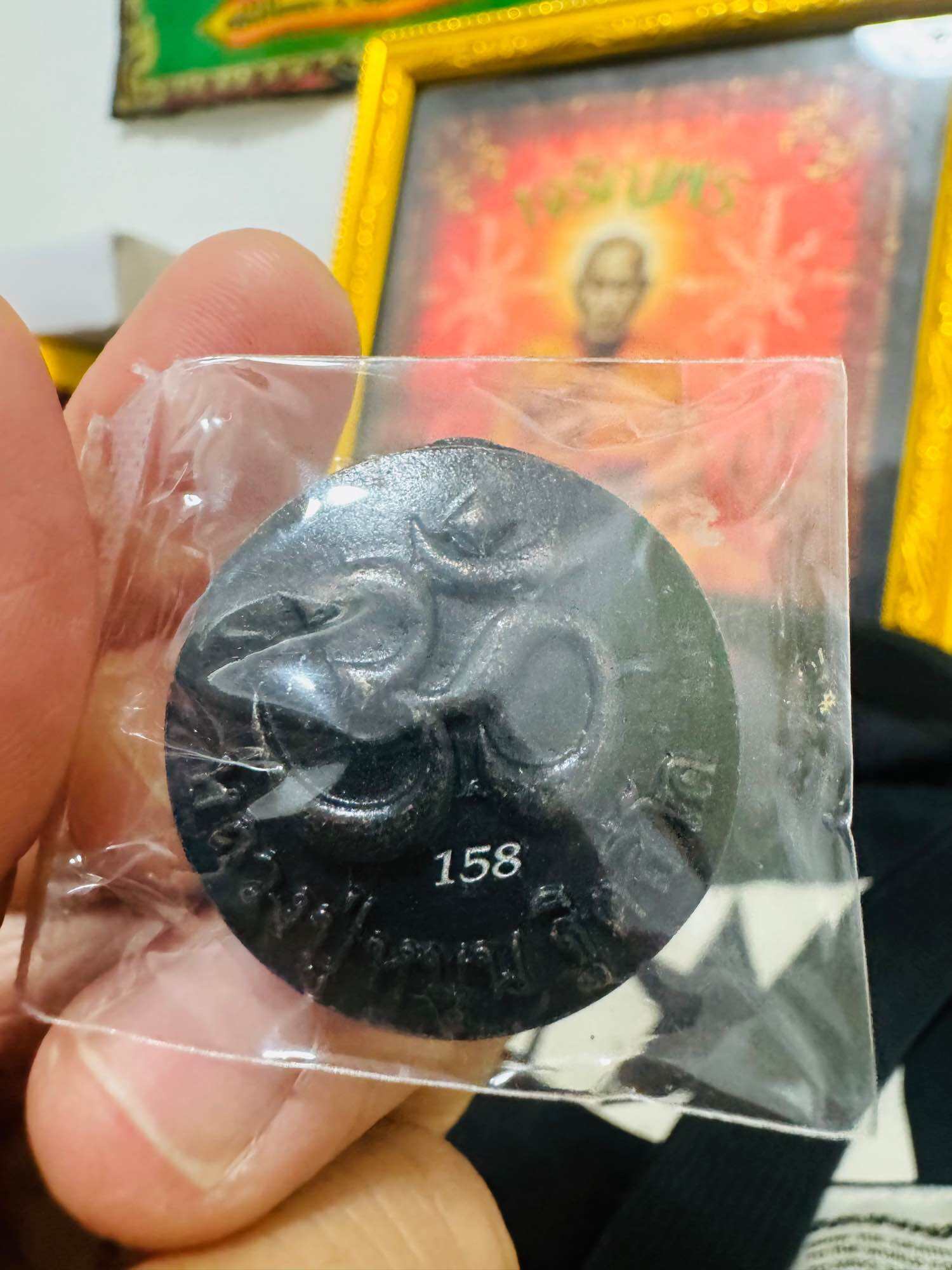 ✨ Authentic Phra Phikanet﻿ Double-Paneled Sacred Statue – Triple Consecration by Luang Pu Mahasila, Luang Pu Theng, and Wat Ban Jan Support – Supreme Blessings of Power and Prosperity ✨