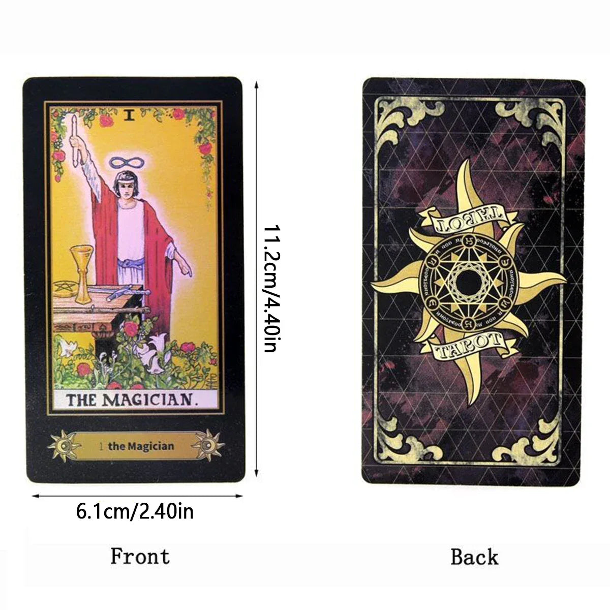 Fantasy Garden Tarot Cards - 78-Card Artistic Deck for Deep Divination and Mindful Creativity
