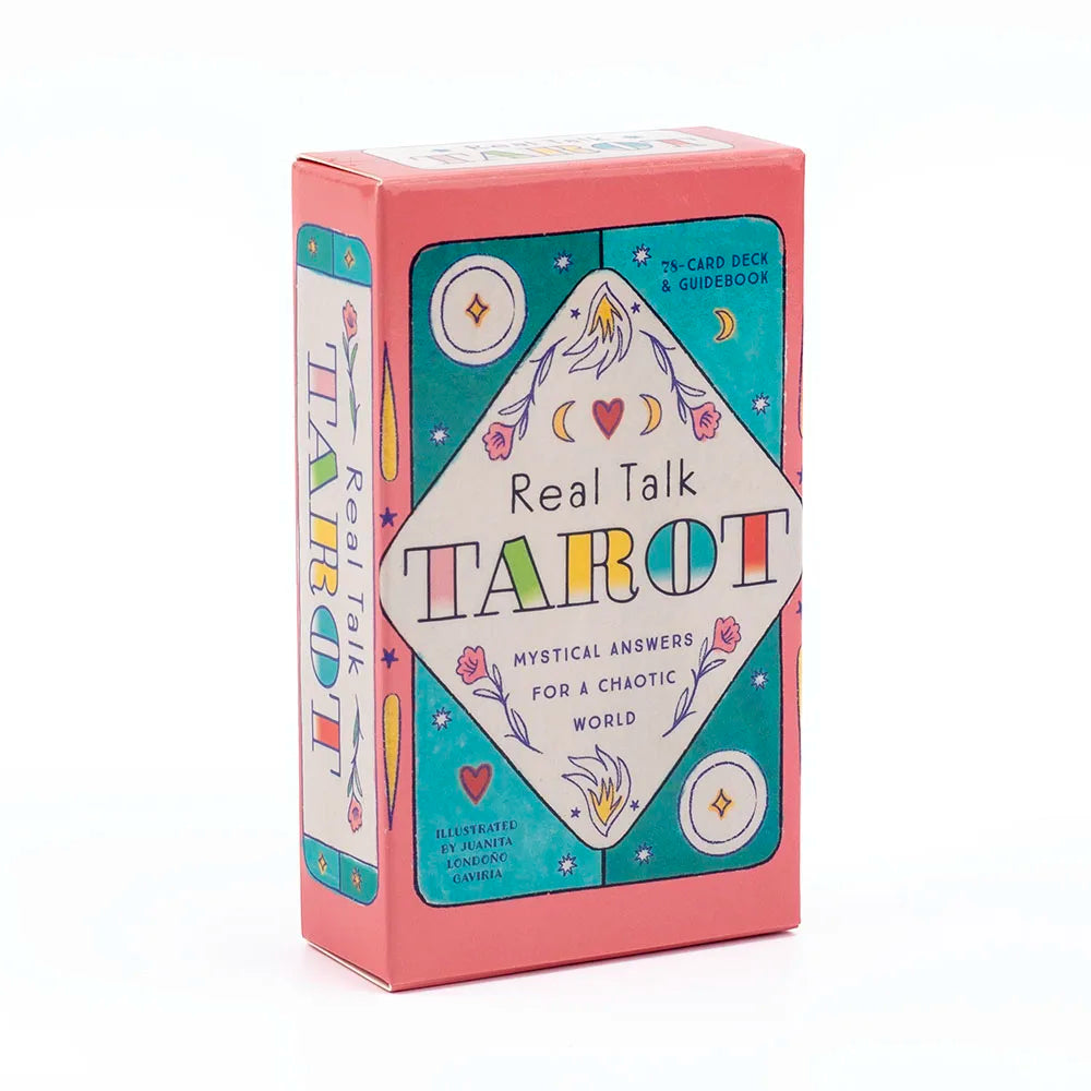 🌈 English Visions Tarot Deck – 78-Card Pocket-Sized Divination Deck for Intuitive Learning and Party Entertainment TK37K