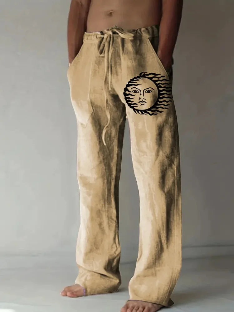 🧭 The Navigational Heritage: Premium Men’s Vintage Compass Trousers – High-Definition 3D Retro Map Graphic Print, Harajuku-Inspired High-Waist Fit, and Sophisticated Straight-Leg Streetwear Drawstring Pants D81PZX252111544517