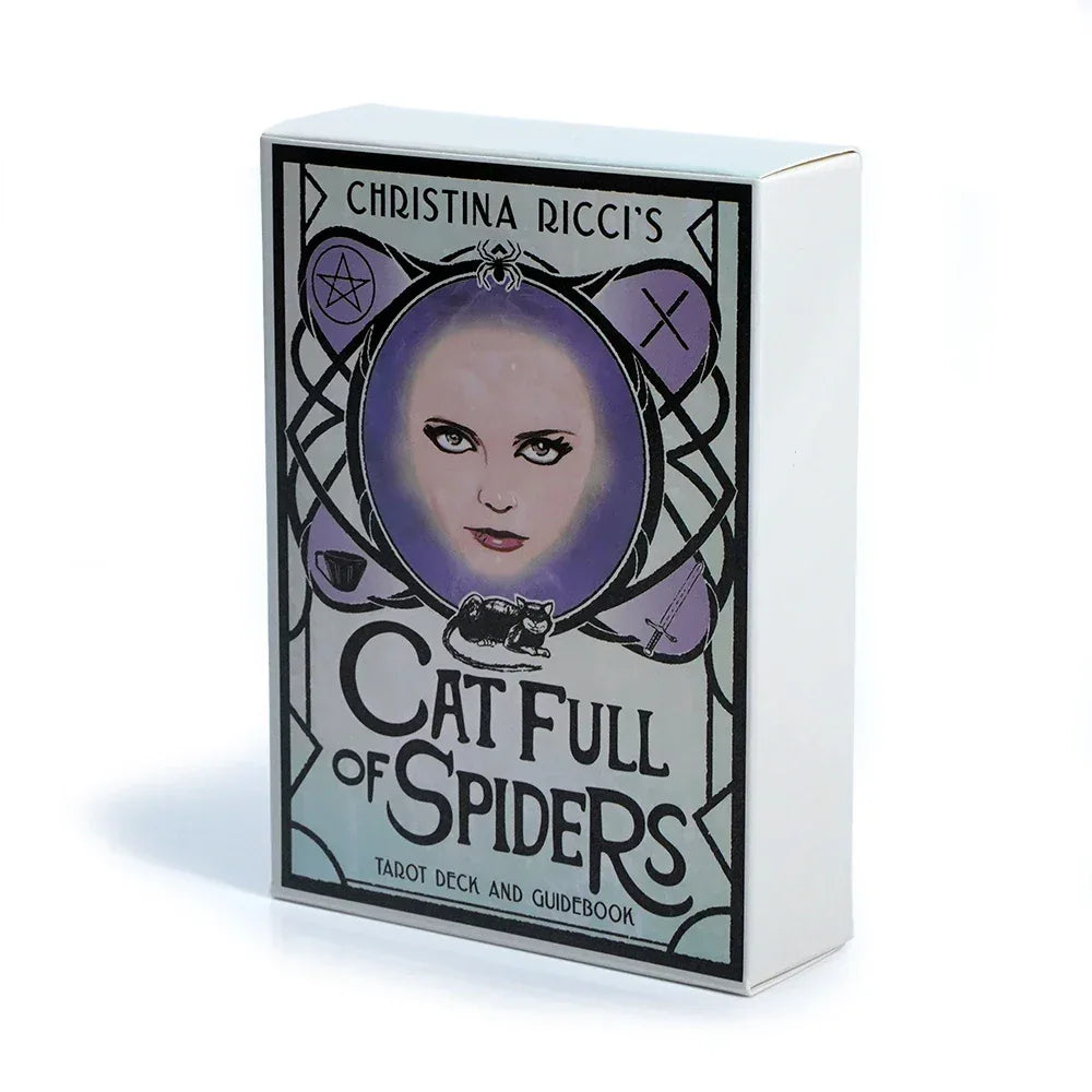 🕷️ Cat Full of Spiders Tarot Deck – 81 Cards Featuring Original Art Inspired by Actress Christina Ricci’s Cinematic Journey