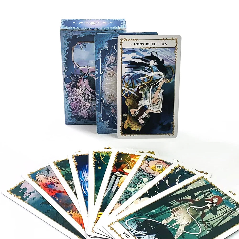 🔥 Hot-selling Tarot Cards | English Version Mysterious Divination Card Game – Fun Holiday Party Game for Family & Friends