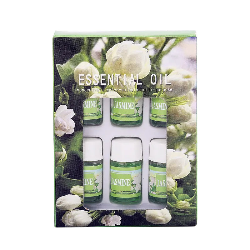 6PCS 3ML Essential Oil for Aromatherapy Diffuser Humidifier Stone Natural Plant Air Freshener Fragrance Lavender Jasmine Perfume 3ml Jasmine