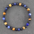 ✨ Natural African Pine Stone Beaded Bracelet – Authentic Picture Stone Bohemian Bangle for Men & Women – Volcanic Elastic Jewelry, Perfect Friendship Gift 12