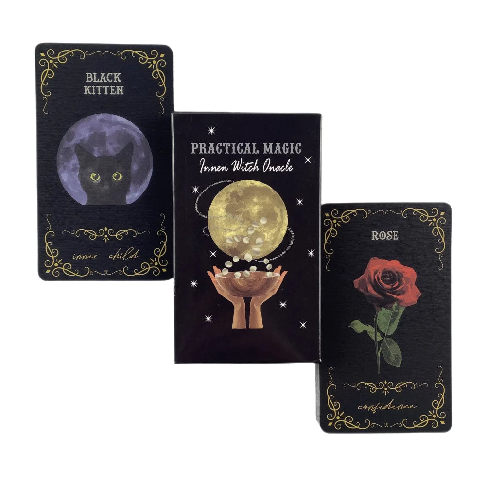 Practical Magic Inner Witch Oracle & Tarot Deck – 78-Card English Edition with Guidebook & Spread Cards