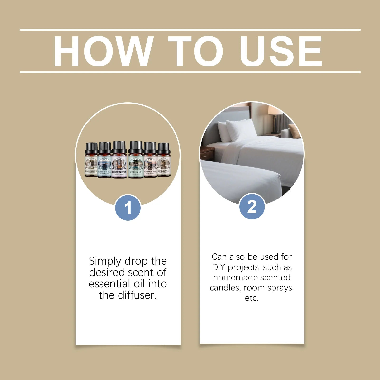 🌿 6 Flavors 10ml Essential Oils Set – Natural Aromatherapy for Diffusers, Humidifiers, and Home Wellness﻿