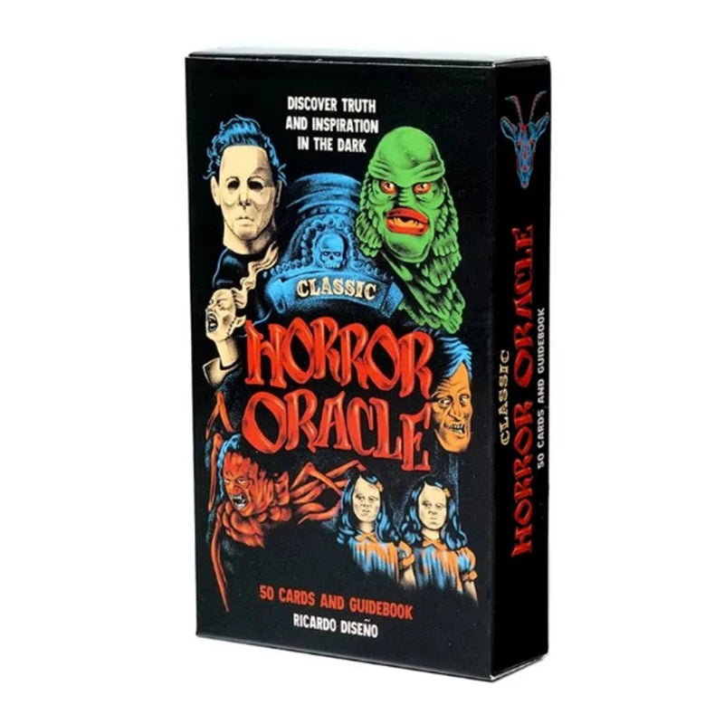 🔥 Classic Horror Tarot Cards | Portable 50-Card Psychological Oracle Deck – Full English Version Classic Horror Card Game