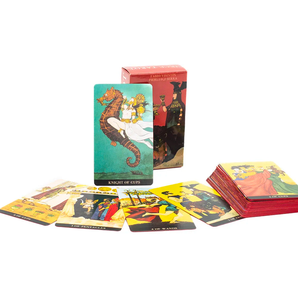 🃏 Circe Tarot Board Game Set – 78 Cards with Instruction Booklet for Fun Party Divination and Fortune Telling, 10.3 × 6 cm