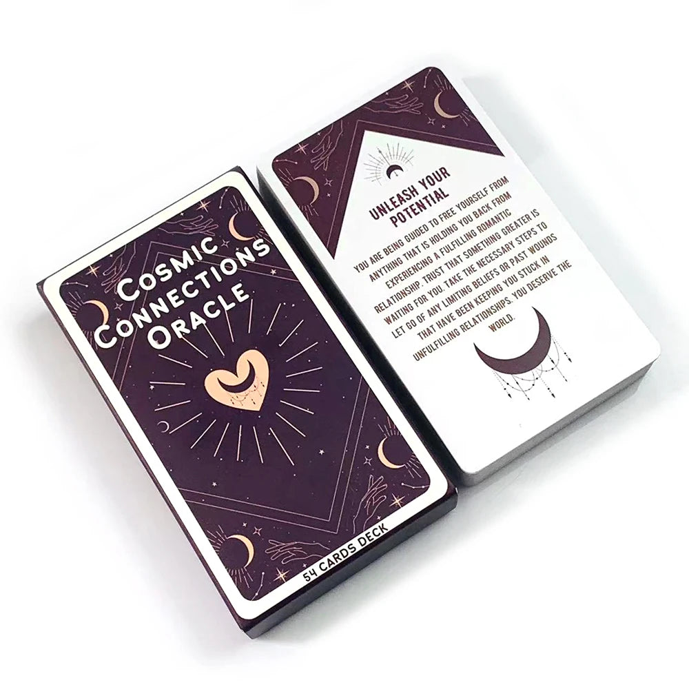 Cosmic Connections Oracle – 54-Card Deck for Fate Divination, Meditation & Party Games