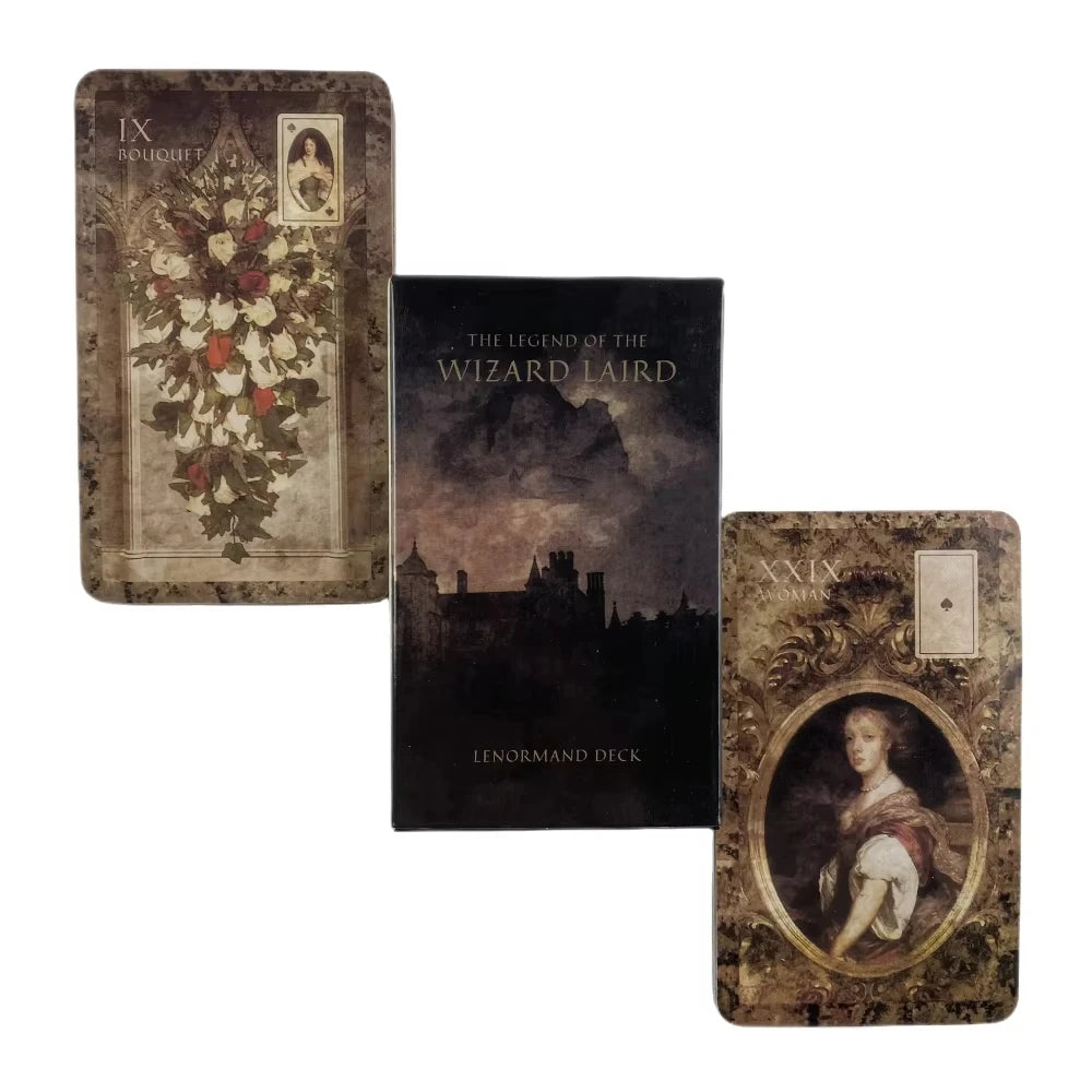🧙‍♂️ Legend Of The Wizard Laird Lenormand Tarot Deck | Leisure Party Board Game & Fortune-telling Oracle