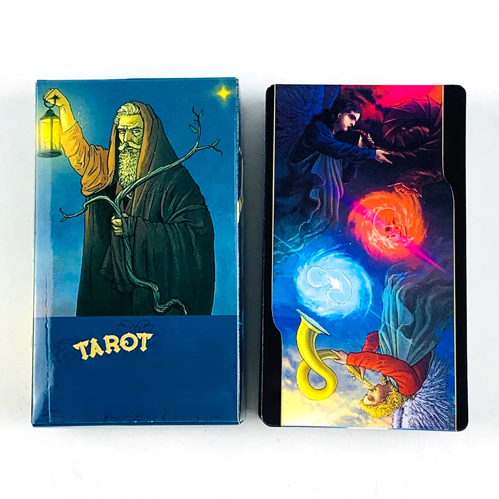 🔮 Classic Oversized Tarot Deck – 12cm x 7cm English Version with Guidebook