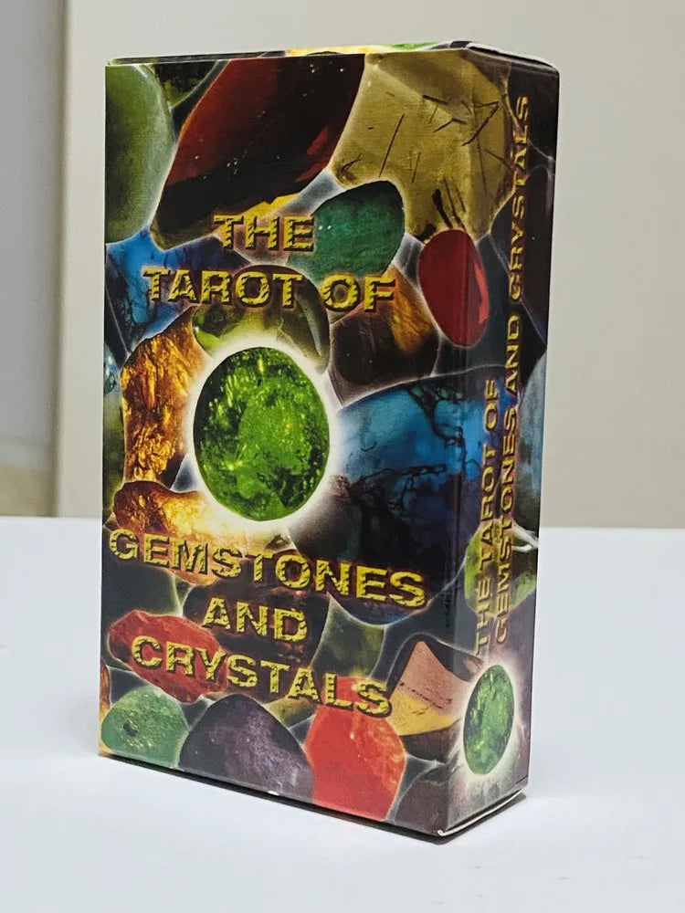 🔮 The Tarot of Gemstones and Crystals – 78-Card Deck with Instruction Booklet, Featuring Photographs of Nature’s Most Beautiful Crystals and Stones, Perfect for Intuitive Divination and Spiritual Connection