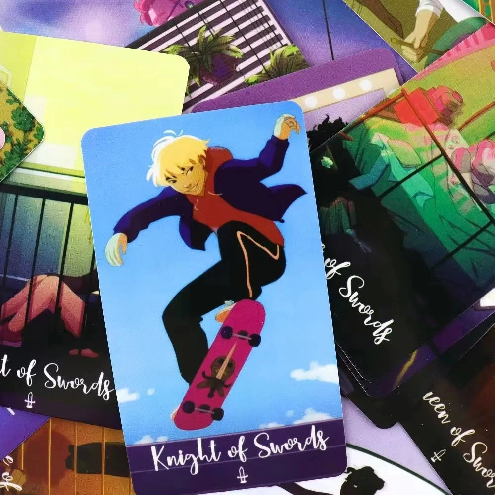 🔥Cosmic Cycles Oracle Cards | 78pcs English Version Divination Deck for Fortune Telling & Family Readings