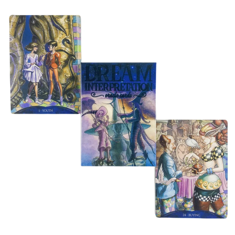 🌙 Unlock the Hidden Meanings of Dreams with the Dream Interpretation Oracle Cards – Fun and Insightful Tarot Game!