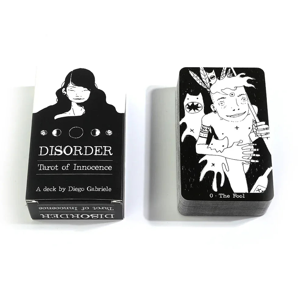 🖤 Disorder Tarot of Innocence Deck – 78 English Edition Cards | Divination, Oracle & Board Game Hybrid | 65 x 118 mm