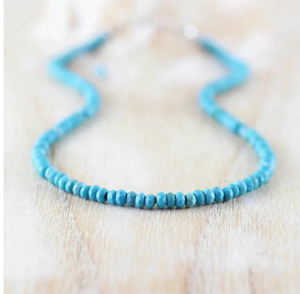 ✨ Yellow & Blue Sapphire Gemstone Beaded Necklace – Elegant Natural Birthstone Jewelry for Celebration and Balance