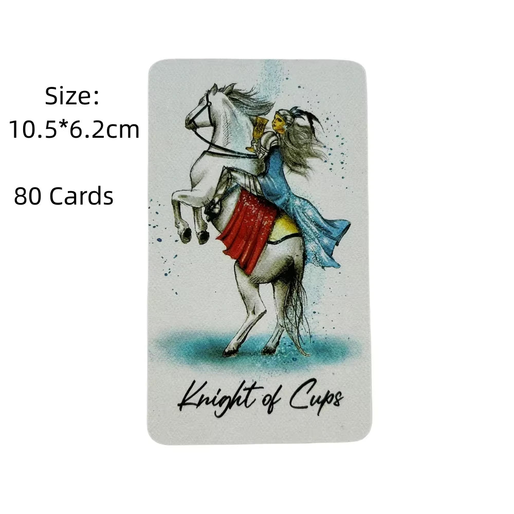 Runway Tarot Cards – 80-Card Beginner-Friendly English Deck for Divination, Family Parties & Board Games