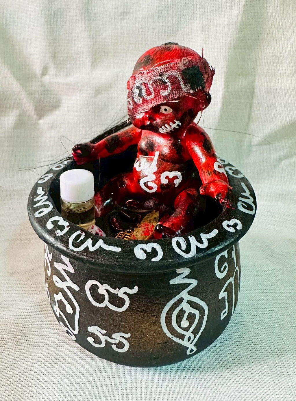 👻 "Phrai Kuman Thong" by Ajarn Pu Ee: Authentic Necromancy Amulet for Gambling Luck & Wealth Calling