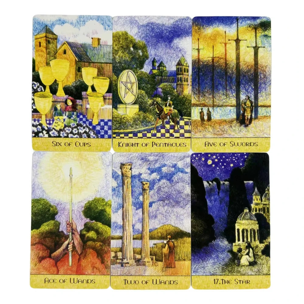 🔥Fantasy Garden Tarot Cards | 78-Card Oracle & Divination Deck with English Visions for Board Games