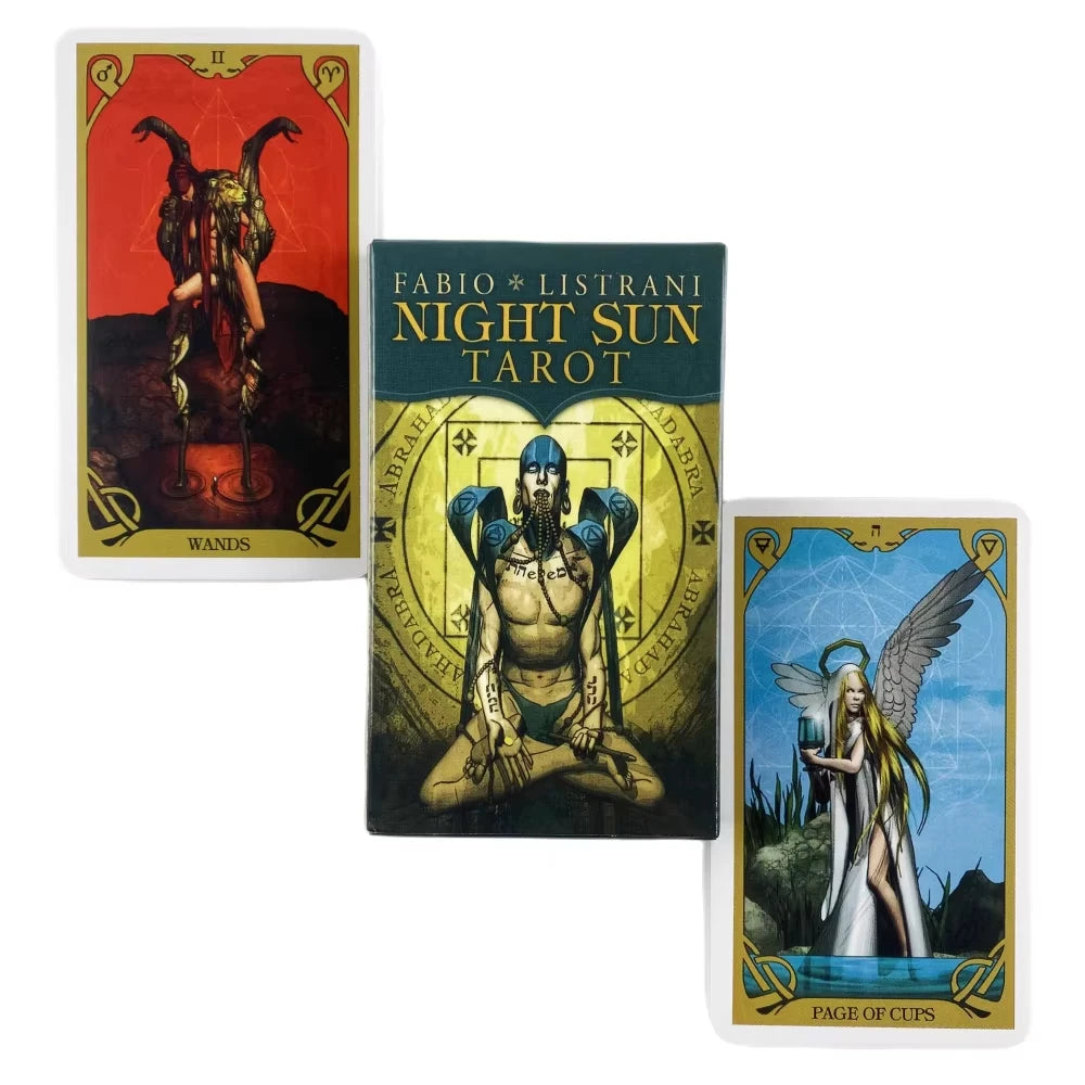 🌙 Night Sun Tarot Cards | 78-Card Oracle Deck | English Visions Divination Edition & Board Playing Games