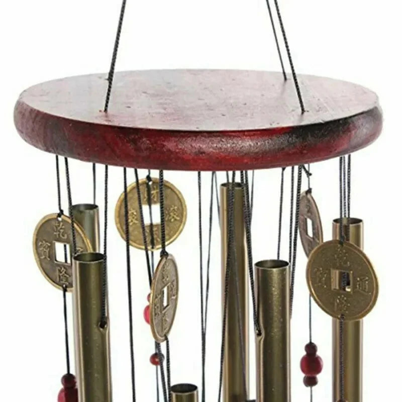 Large Metal Tube Wind Chime – Deep Tone Church Bell Outdoor Garden Decor for Good Luck and Serenity