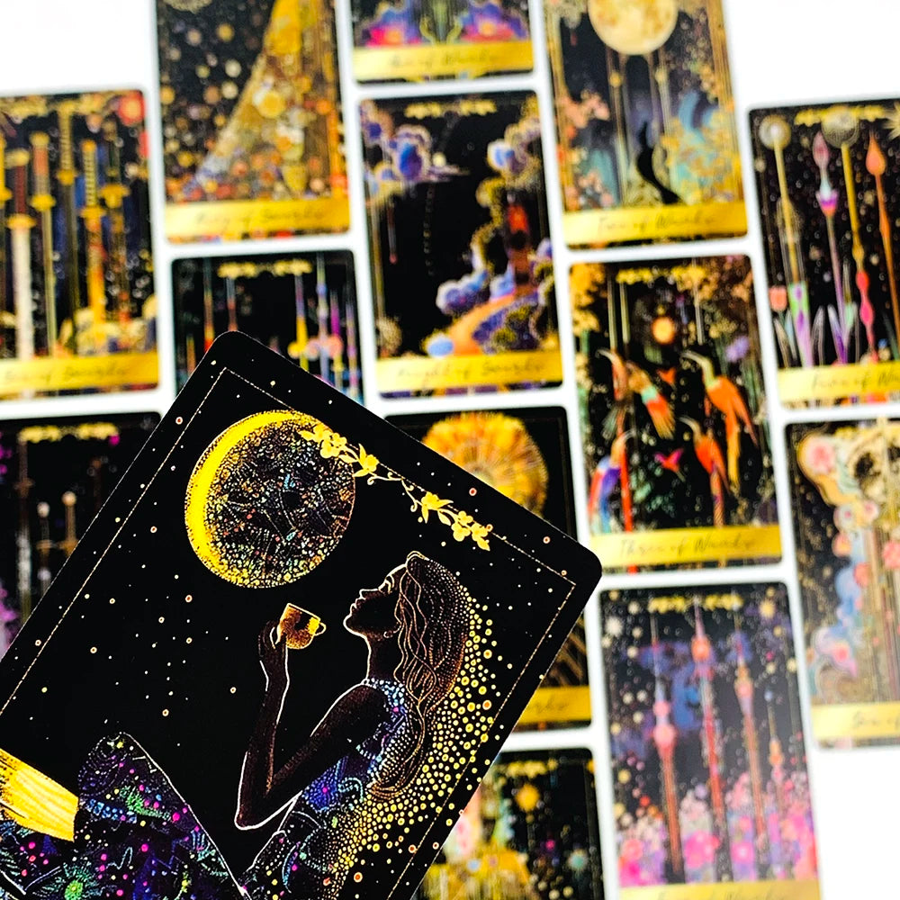 ✨ New Tarot Cards – 78pcs Deck for Predictive Divination, Family Party Games, Halloween & Christmas Gifts