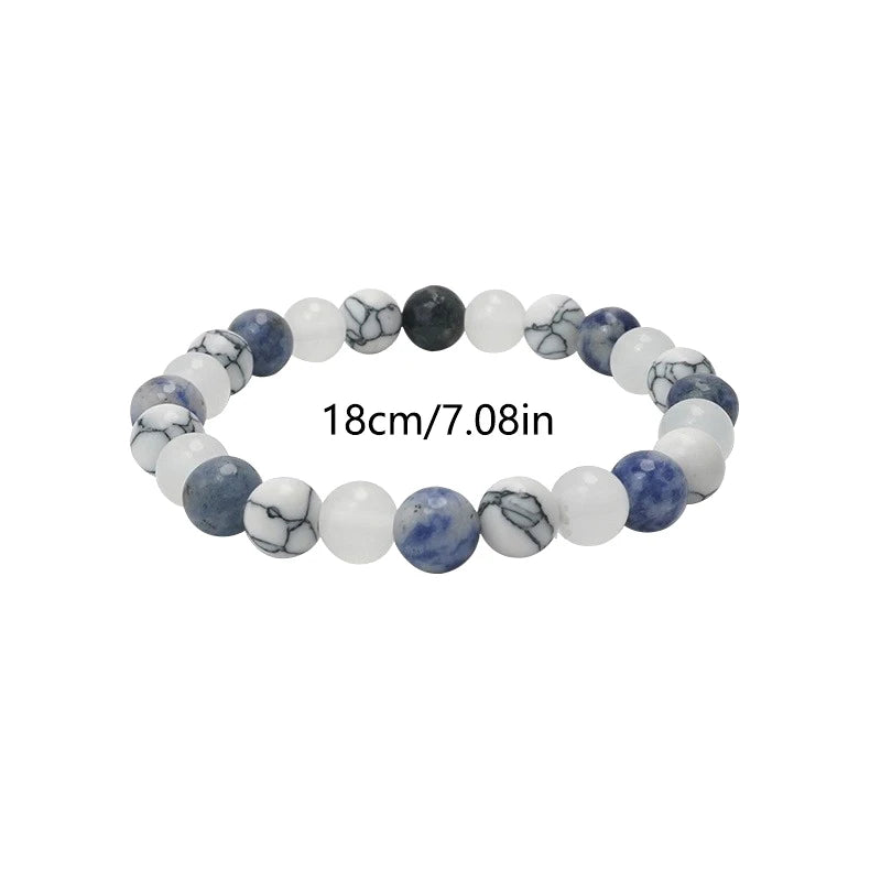 ✨ Simple Natural Stone Bracelet – Fashion Beaded Jewelry for Women and Men – Versatile and Exquisite Accessories & Gifts