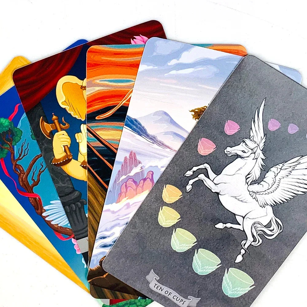 Tarot Cards Deck 78-Piece for Divination & Party Fun - Experience a Virtual Museum