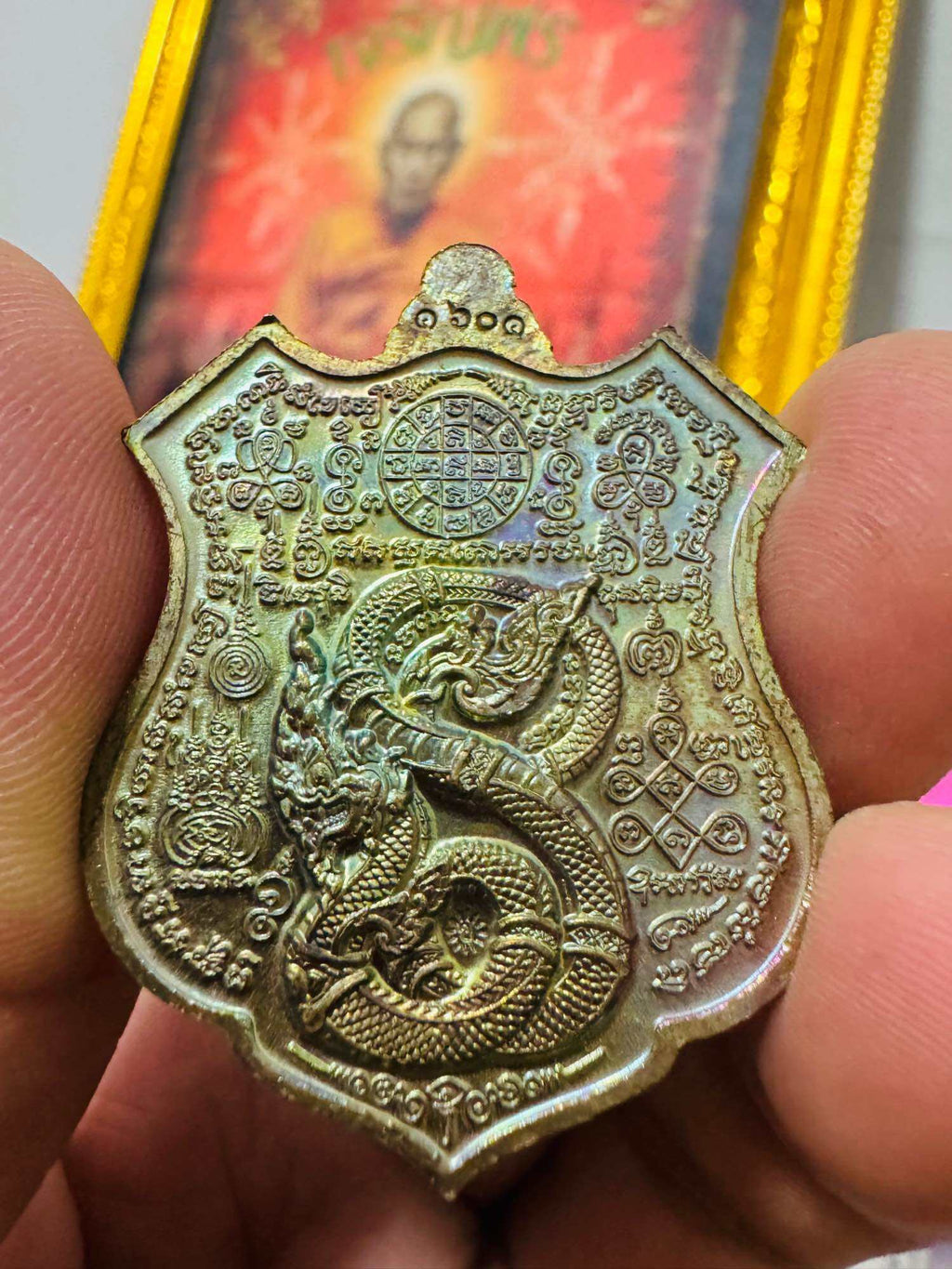 🌟 Prestigious Thep Kruad Back Phaya Nak﻿ Amulet by Luang Ta Khem – Celebrated Master from Sisaket, Year 2563 Edition 🌟