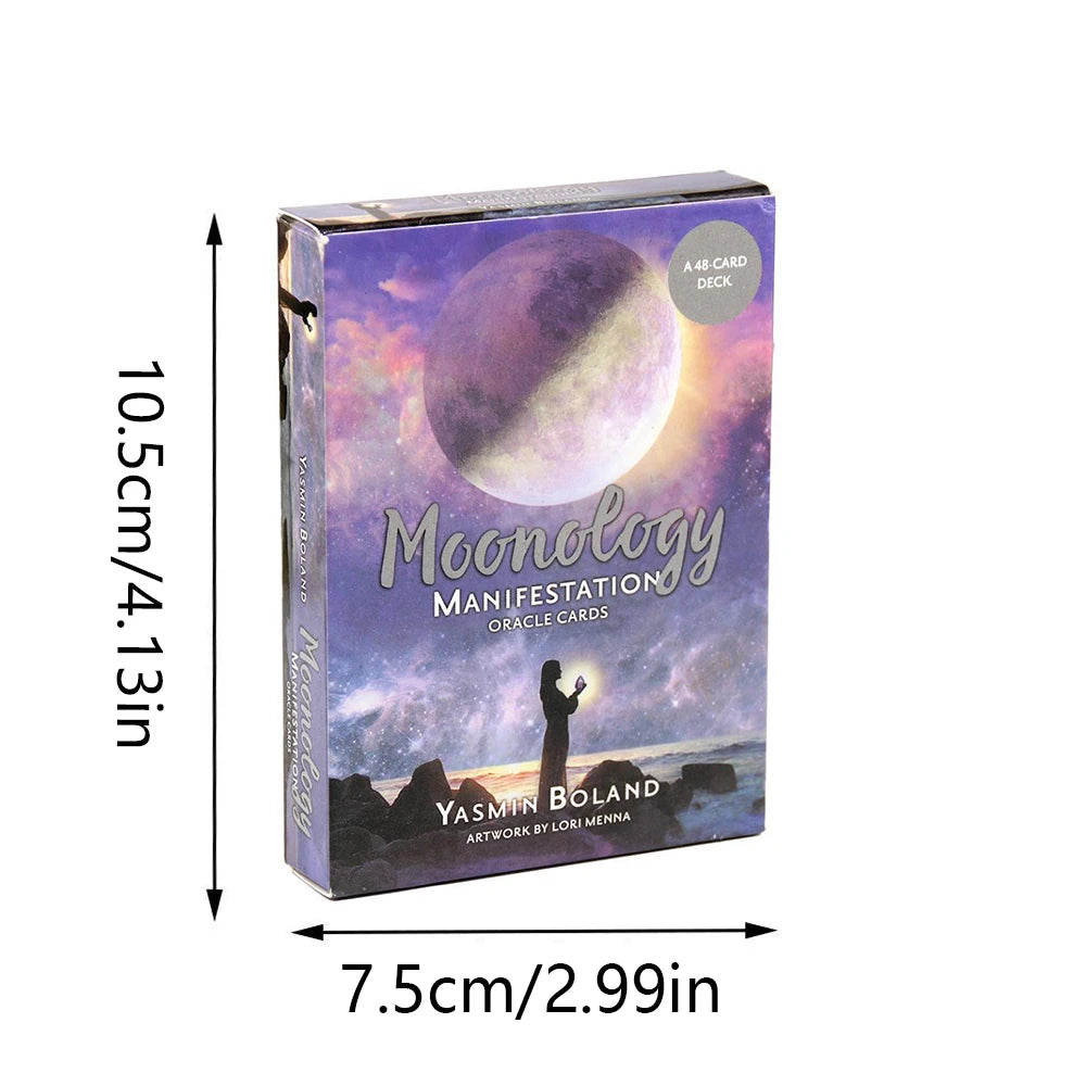 🔥Moonology Oracle Card | Mystic Divination 44-Card Deck for Fortune-telling & Manifestation – English Version Board Game