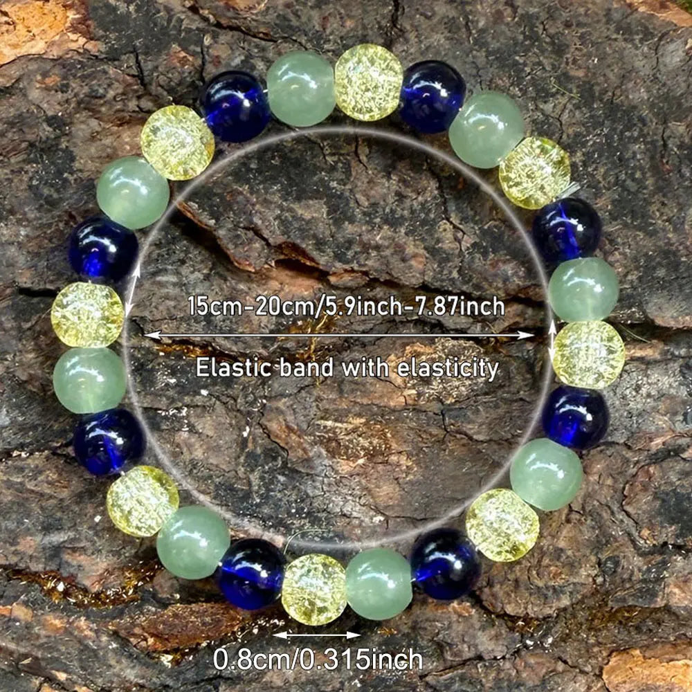 ✨ Bohemian Style Natural Stone Bead Bracelet – Symbol of Wealth, Good Luck & Happiness – Ideal Everyday Accessory