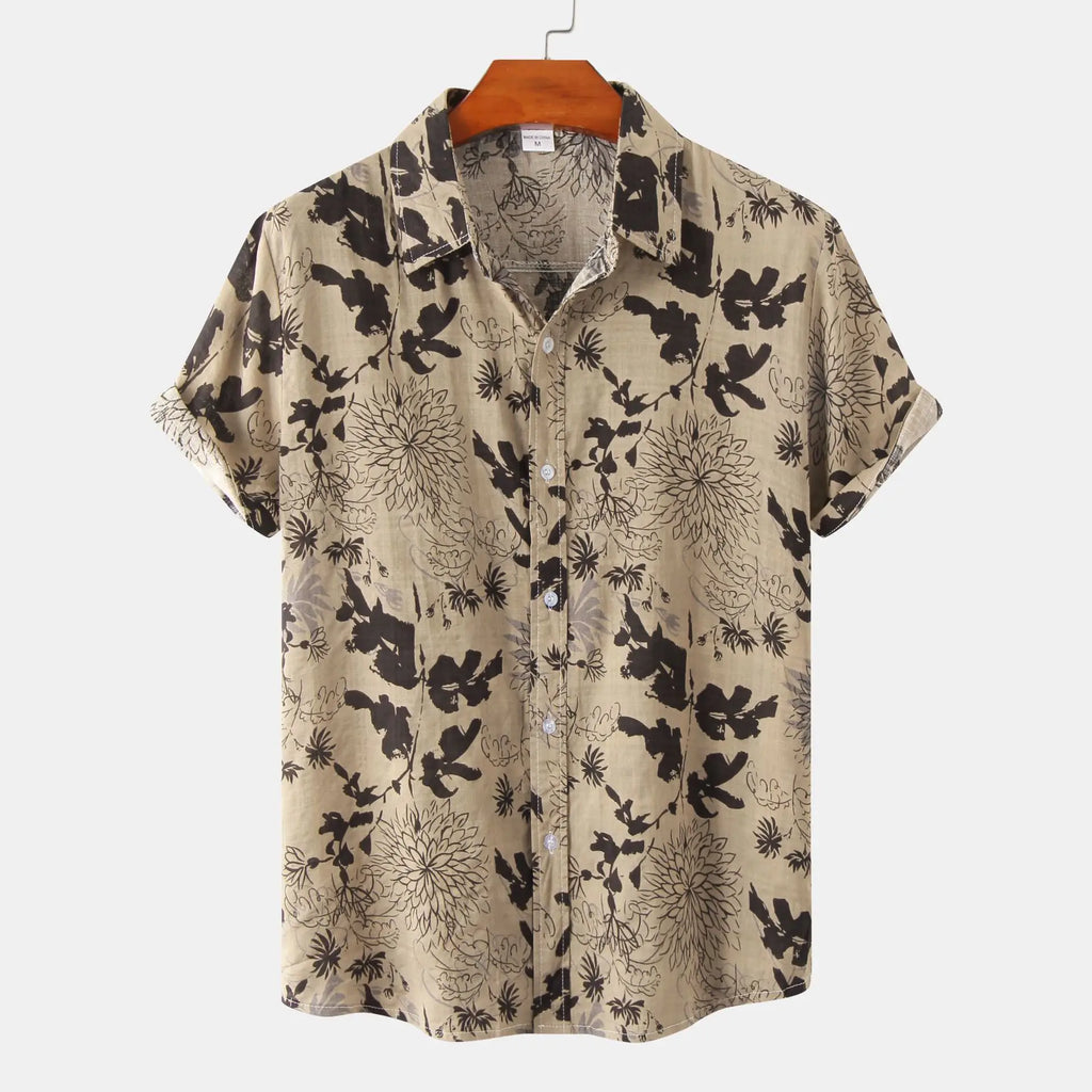 🏝️ The Y2K-Luxe Horizon Hawaiian Shirt: Premium Men’s Oversized Vintage Top – High-Definition Graphic Print, Ultra-Breathable Cooling Fabric, and Signature Harajuku-Style Loose Fit (S-6XL)