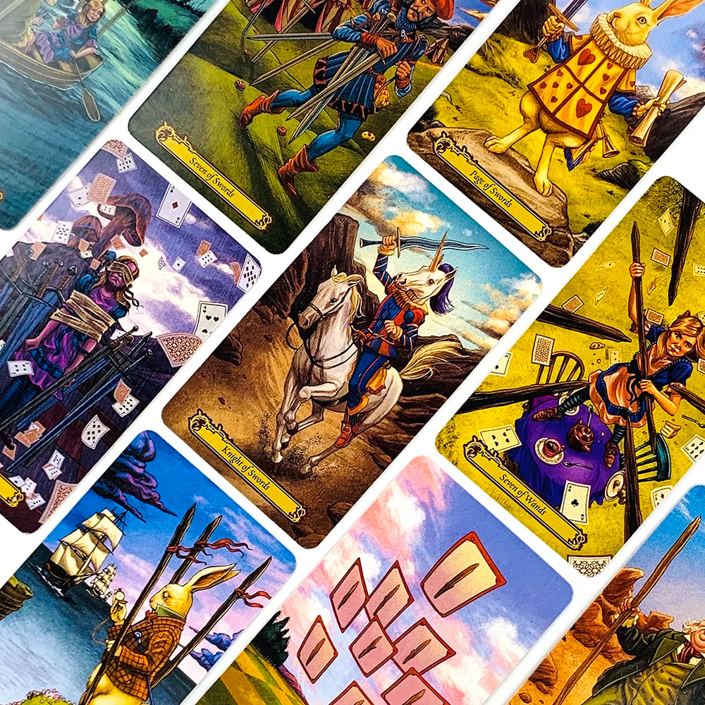 🎴The Gentle Thrills Tarot | 78-Card Traditional Tarot Deck with Beautiful Illustrations – Beginner Friendly & Fresh Artwork