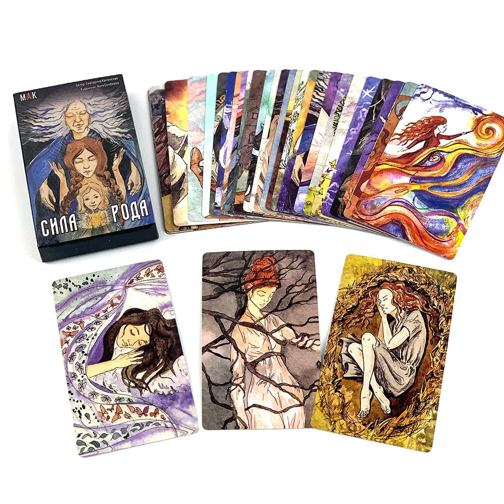 🎴 Пакуд Таро﻿ Tarot Deck – 78 Cards | Russian Edition | Fate Divination & Multiplayer Board Game | Paper Instruction Guide Included | Family & Party Fun