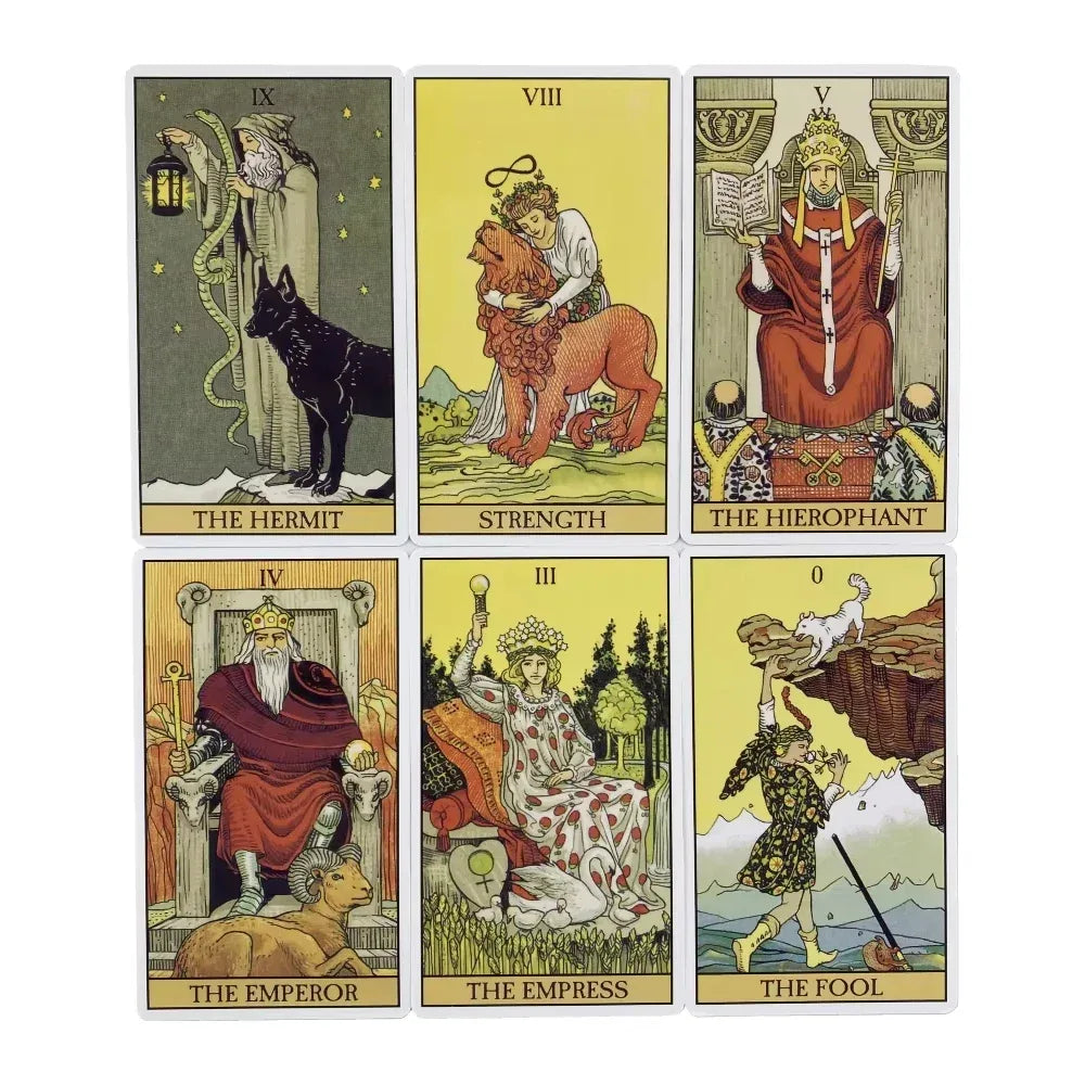 🎴 Rider Waite Tarot Cards English Version | Oracle Board Game for Family & Party Fun | 78-Card Deck