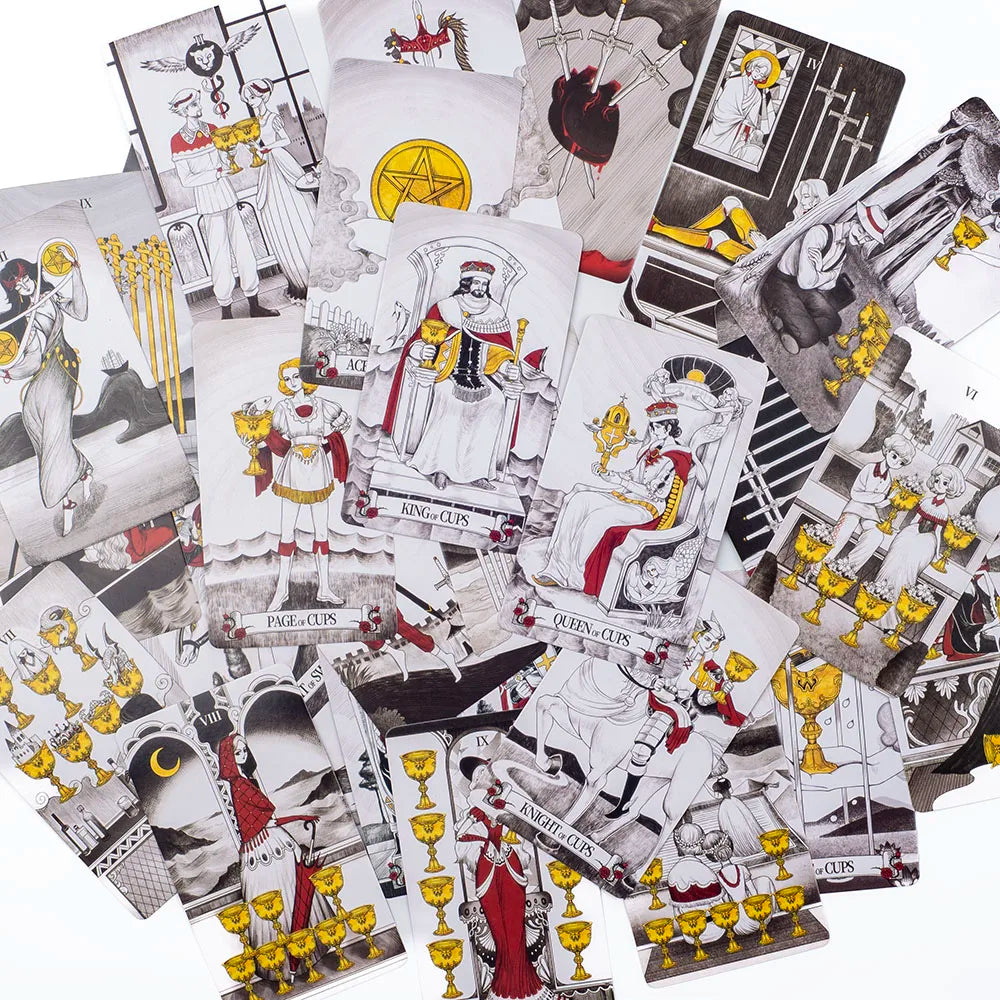 Secret Mirror Tarot – 80-Card English Divination Deck for Family Gatherings, Board Games, and Spiritual Exploration (12x7 cm)