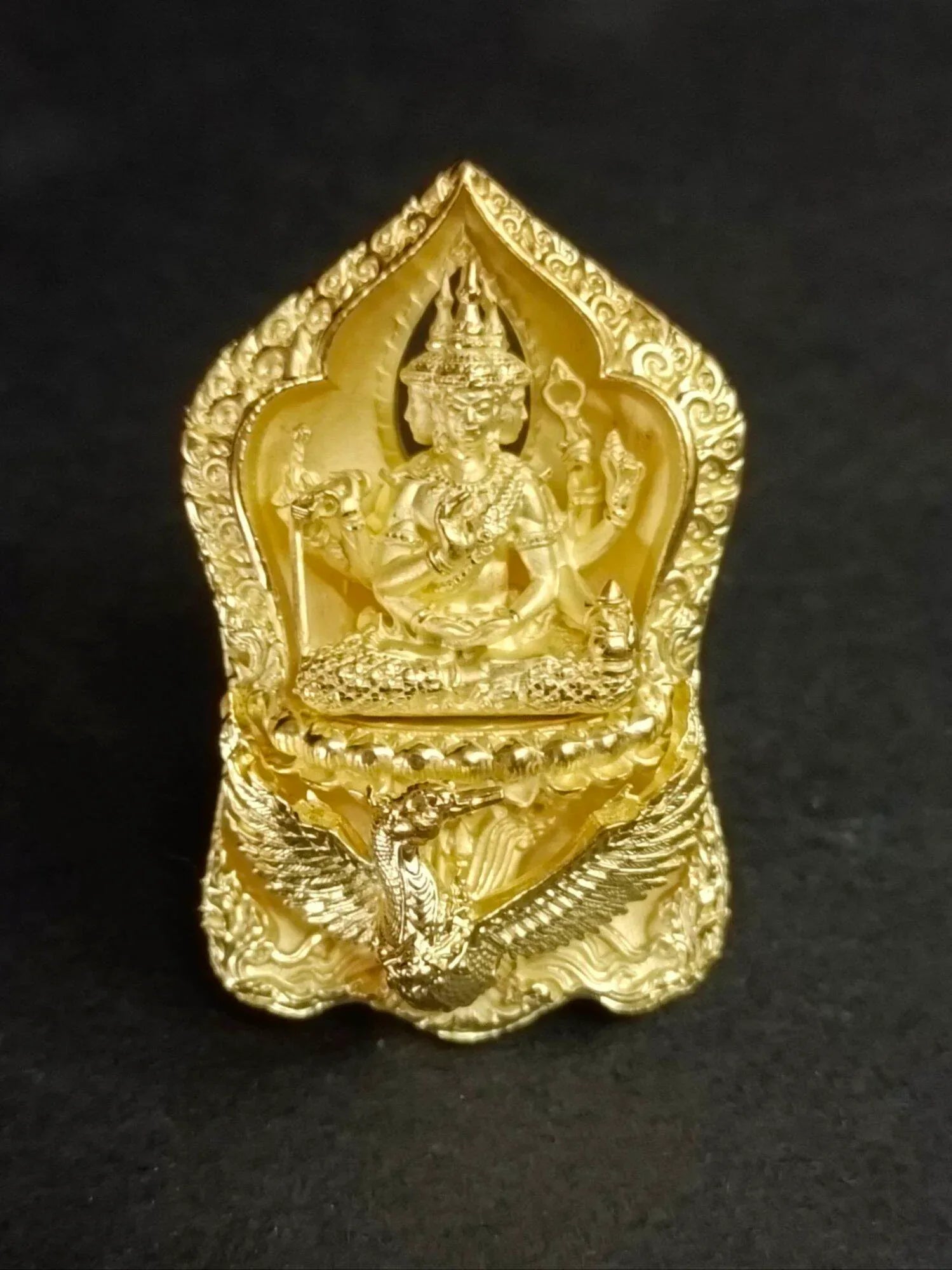 ✨ Phra Phrom Siam Thewa – Supreme Brahma Deity Amulet by Luang Pu Kruba Kampheng Thitipanyo, Makangam Hermitage, Kamphaeng Phet ชุบกลั่ยทอง