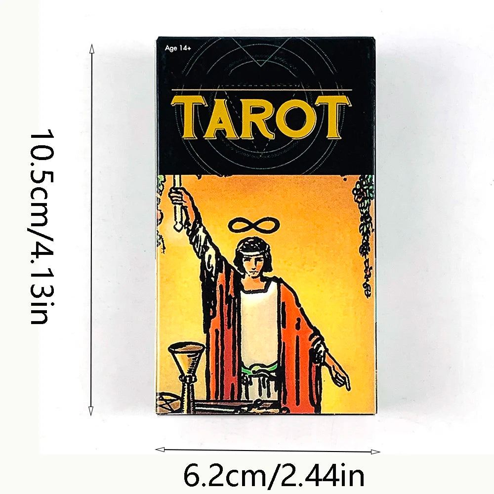✨ Tarot Cards Deck 78Pcs for Easy Beginners – Creative Small Gift for Fate, Fortune Telling & Divination Party Board Game