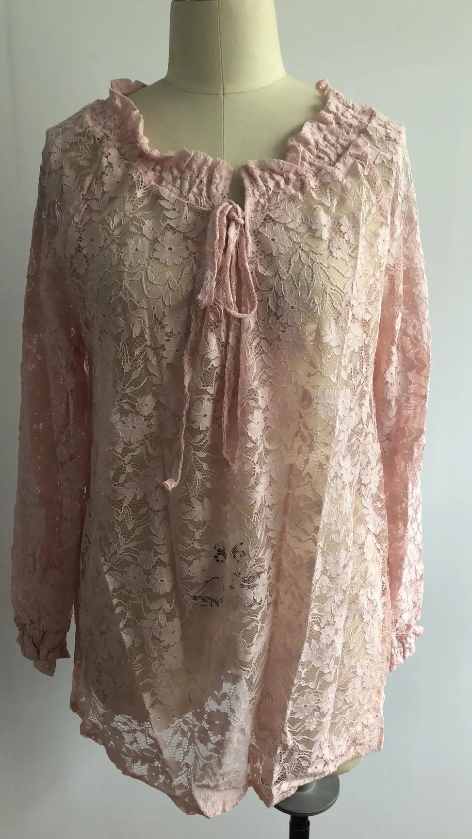 2025 Women's Boho Lace Blouse - Elegant Deep V Neck Pullover Top for Spring Summer Casual Wear