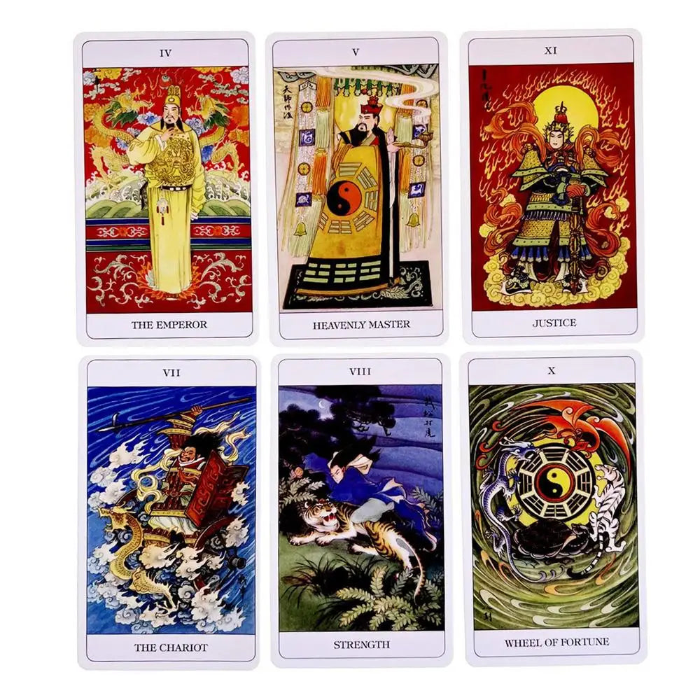 🀄 Chinese Tarot Cards Game – 78-Card Deck and Oracle Card Game for Adults, Casual Fun, Party Supplies, and Fate Divination