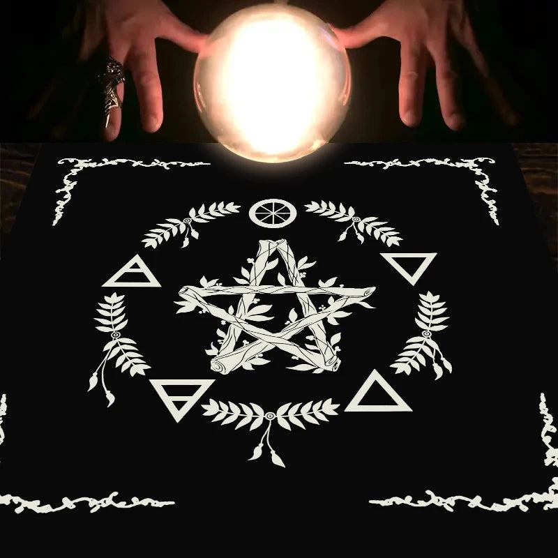 🌟🌙Mystic Star Moon Tablecloth | Bohemian-Style Table Decor & Accessories – Perfect for Tarot Party Table Setting YLB-9