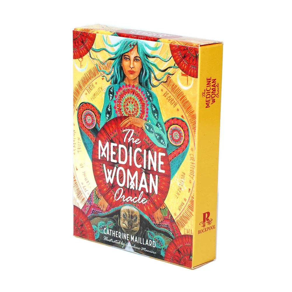 🌿 The Medicine Woman Oracle Deck – Discover the Archetypes of the Divine Feminine | 49 Cards With Guidebook | Family Party & Spiritual Practice Edition