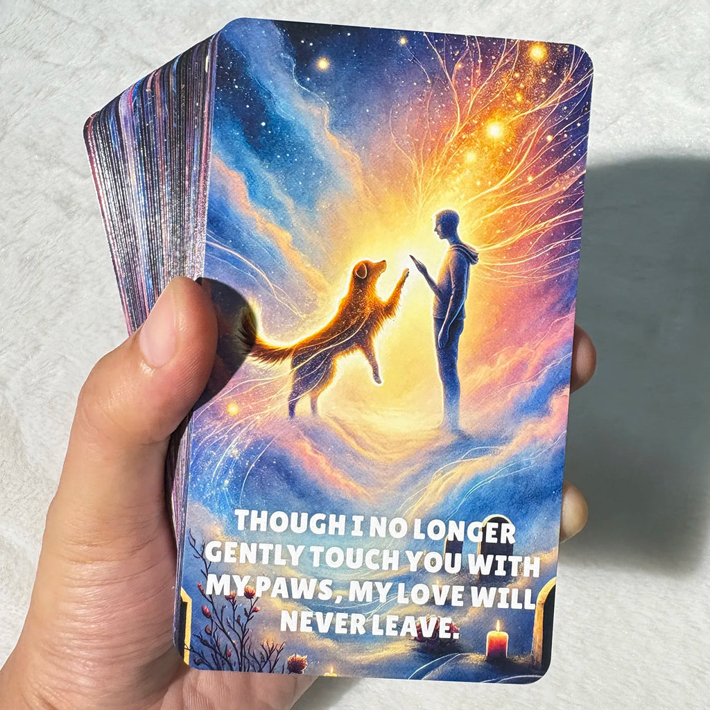 🌟 Heaven Guidance Oracle Cards – 54-Card Deck with Paper Guidebook, English Version for Spiritual Guidance and Fate Divination