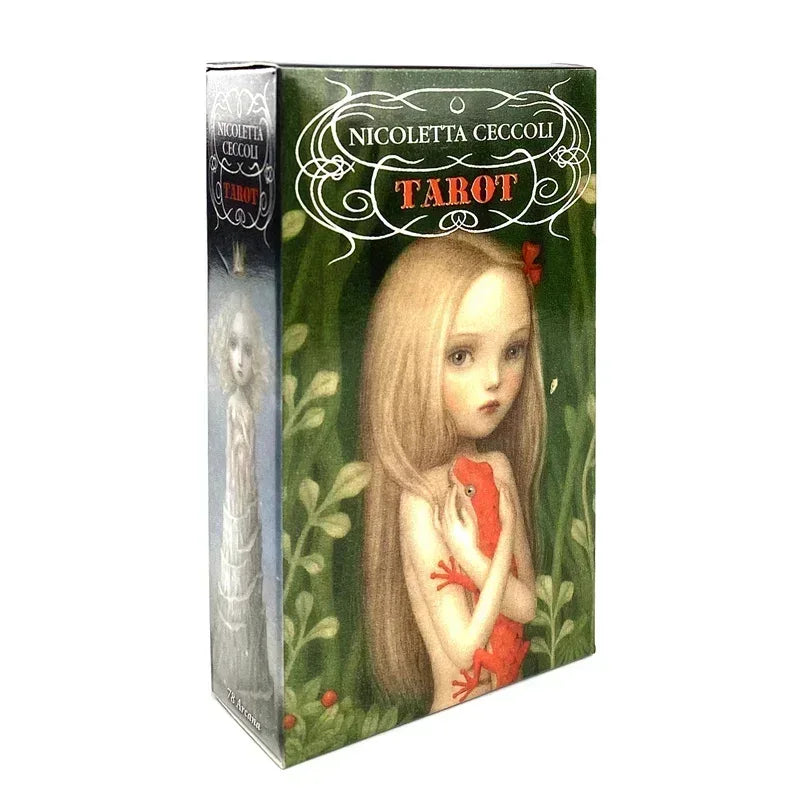 Nicoletta Cecco Tarot Deck – 78-Card Multilingual Beginners Set with Guidance Booklet for Divination and Board Games