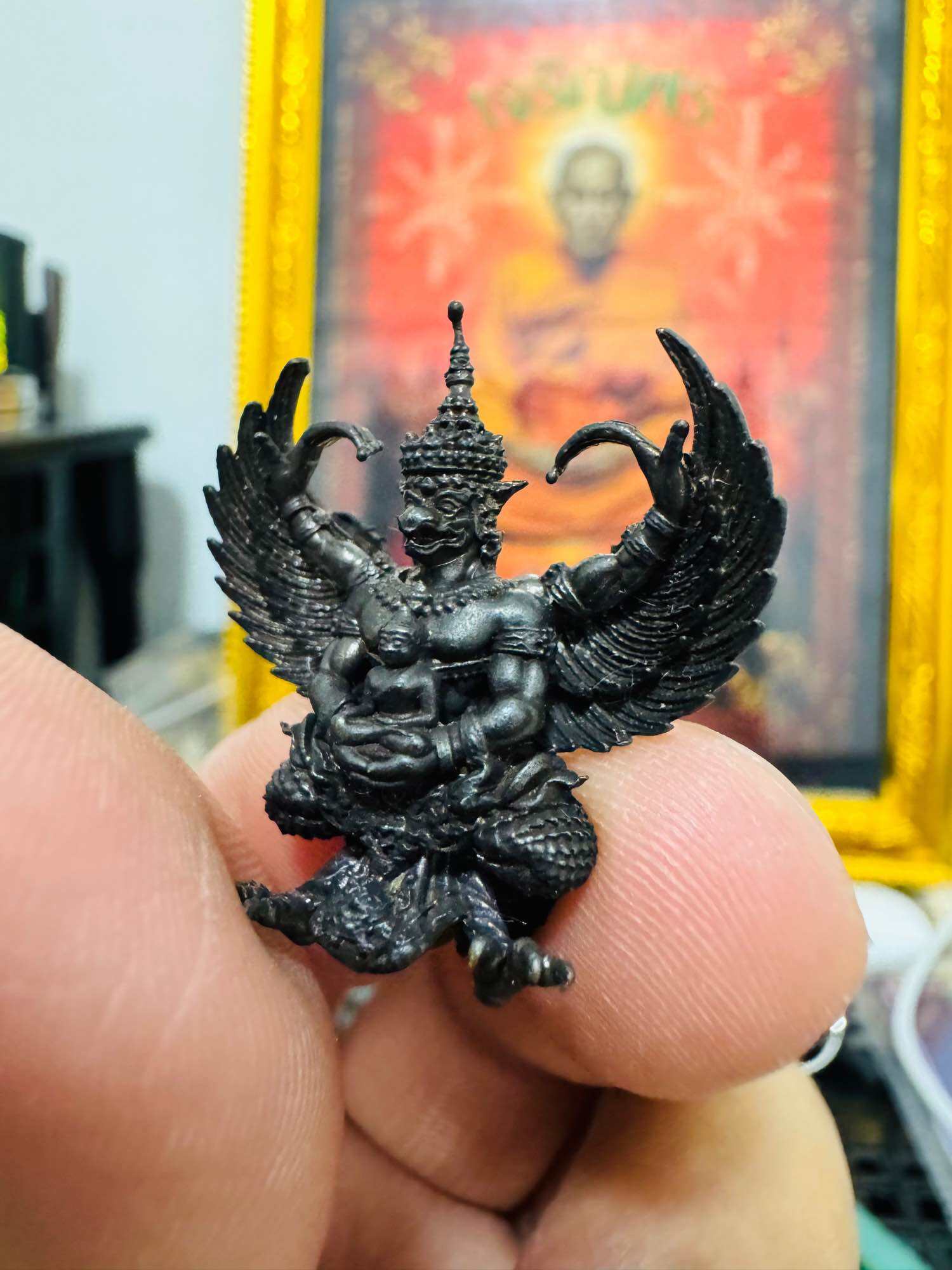 ⚡ Empower Your Wealth and Protection with the Phaya Krut Small Edition﻿ – Setthi Ngern Lai Ma﻿ Model, Blessed in the Mighty Garuda Ceremony and 108 Buddha Consecrations at Wat Phra Maha That Woramahawihan! ⚡